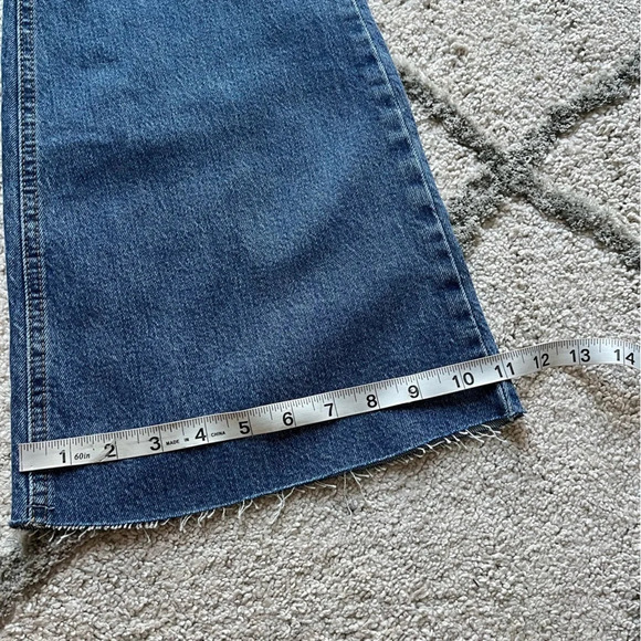 River Island flare jeans high rise sculpt raw hem plus size 14 new - Picture 5 of 13